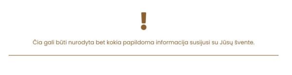 Papildoma informacija svečiams - Image 2