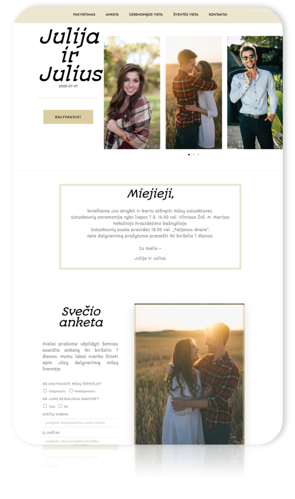 Pakvietimas „Galerija”
